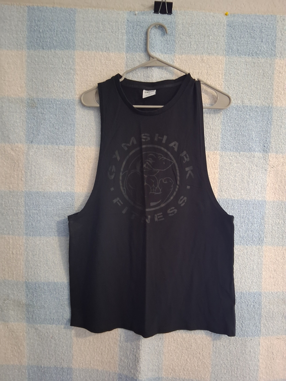 Gymshark Black Muscle Tank Top